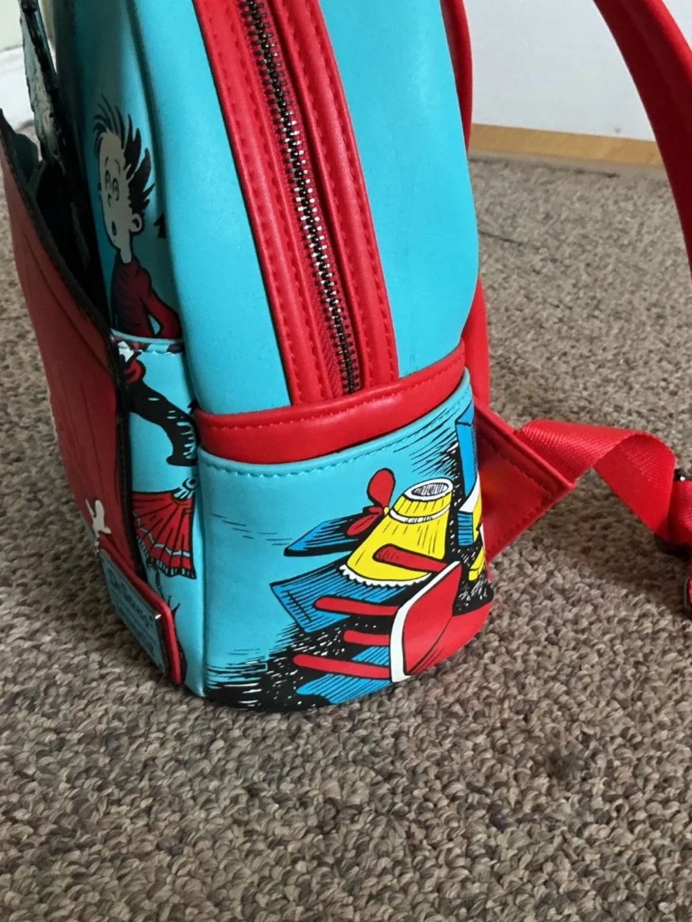 Loungefly Dr. Suesse Cat in the Hat backpack